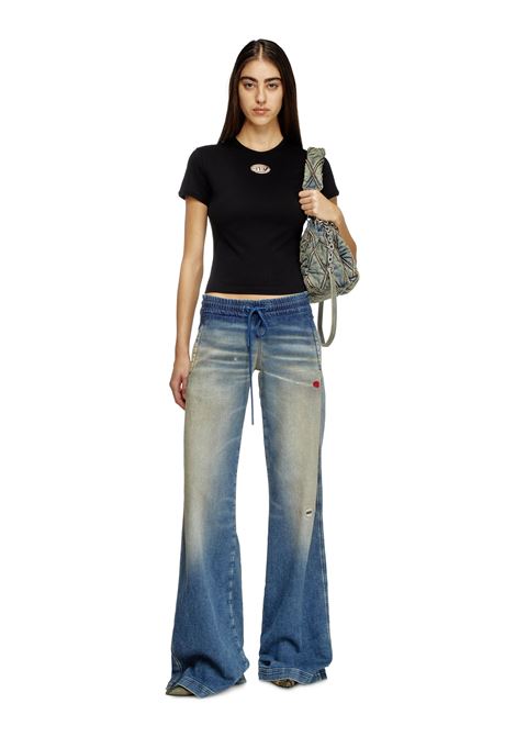 t uncutie long t-shit woman black DIESEL | A16839 0CLBR9XX